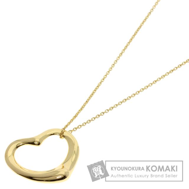 ティファニー TIFFANY&Co. オープンハート ネックレス K18イエローゴールド レディース 中古