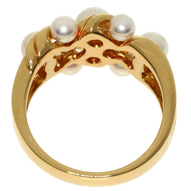 ミキモト MIKIMOTO パール 真珠 リング・指輪 K18イエローゴールド レディース 中古_4