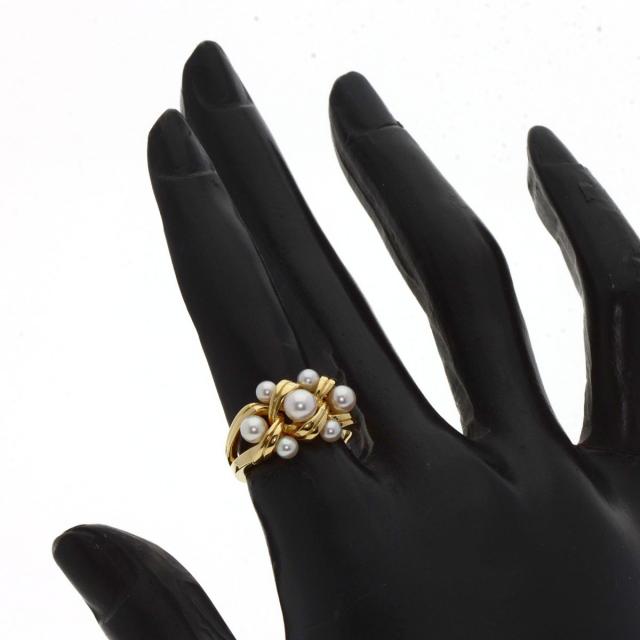 ミキモト MIKIMOTO パール 真珠 リング・指輪 K18イエローゴールド レディース 中古_6