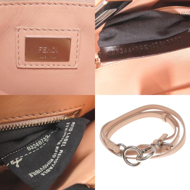 フェンディ FENDI ピーカブーミニ フラワー 2WAY ハンドバッグ カーフ レディース 中古_4
