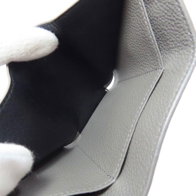 サンローラン SAINT LAURENT 三つ折り ロゴ 二つ折り財布（小銭入れあり） レザー 中古_6