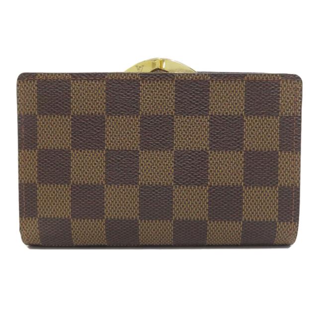 ルイヴィトン 二つ折り財布 ダミエ エベヌ ポルトモネビエ ヴィエノワ LOUIS VUITTON ポルトモネ ヴィエノワ 二つ折り財布 ダミエ エベヌ