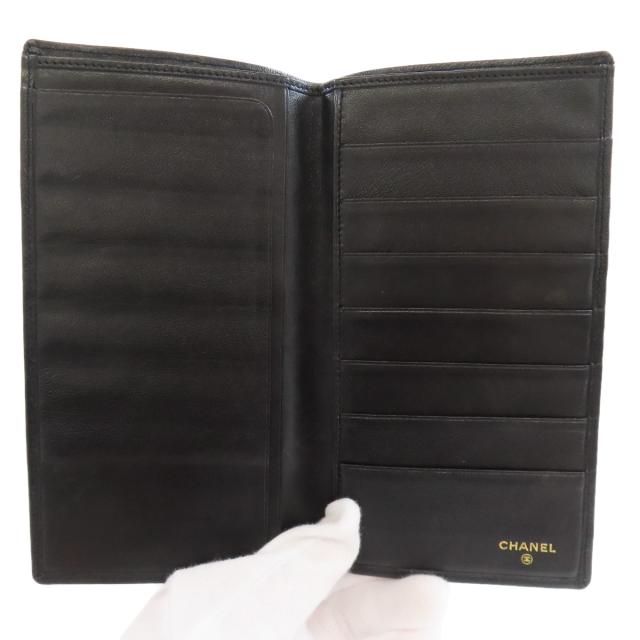 シャネル CHANEL ステッチ 長財布（小銭入れあり） カーフ レディース 中古_4