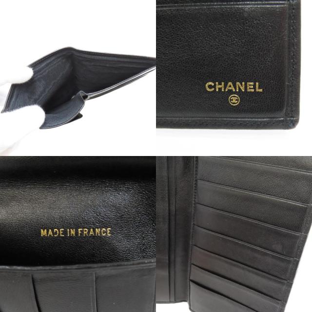 シャネル CHANEL ステッチ 長財布（小銭入れあり） カーフ レディース 中古_5