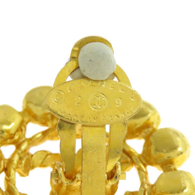 シャネル CHANEL ココマーク ラインストーン イヤリング 金属製