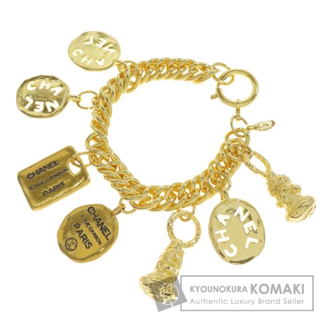 シャネル CHANEL ヴィンテージ ロゴプレート ブレスレット 金属製