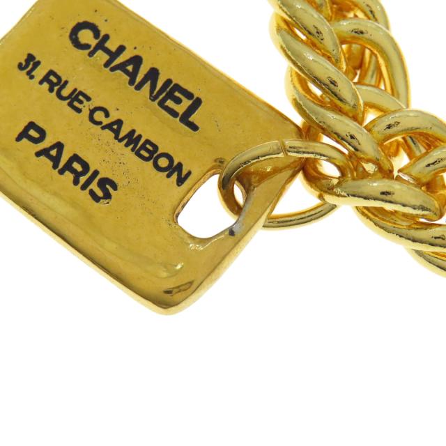 シャネル CHANEL ヴィンテージ ロゴプレート ブレスレット 金属製
