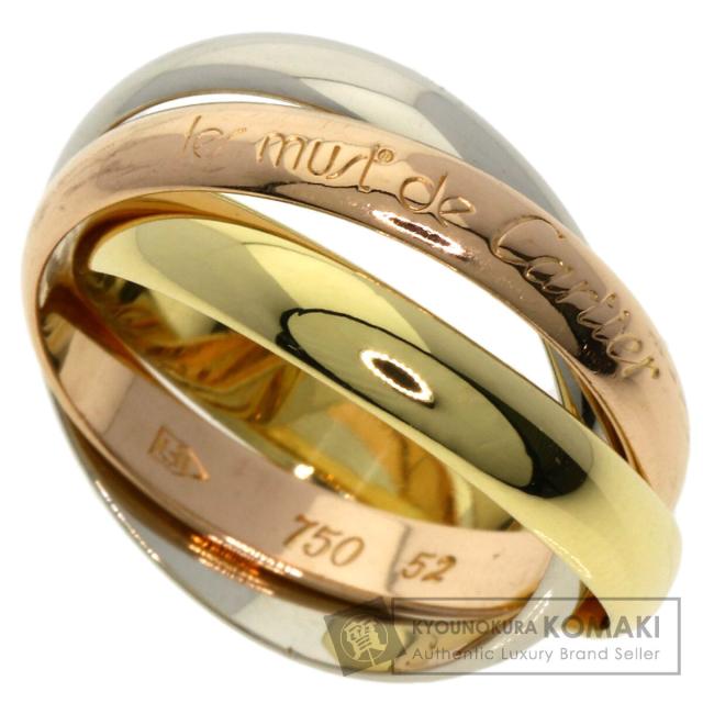 カルティエ K18スリーカラー トリニティ リング #52 ※ロゴなし