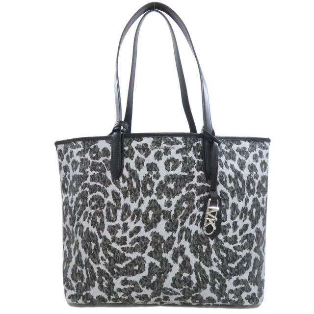 マイケルコース Michael Kors MKシグネチャー レオパード柄 トートバッグ レザー レディース 中古_1