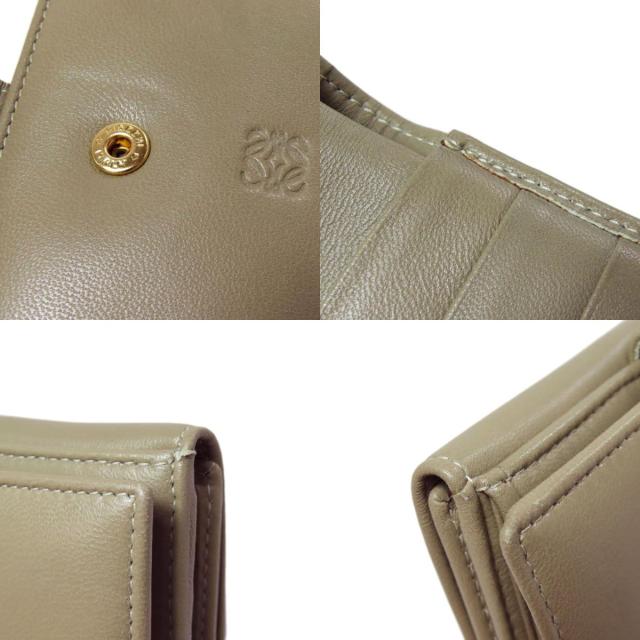 ロエベ LOEWE アナグラム 二つ折り財布（小銭入れあり） ラムスキン レディース 中古_8