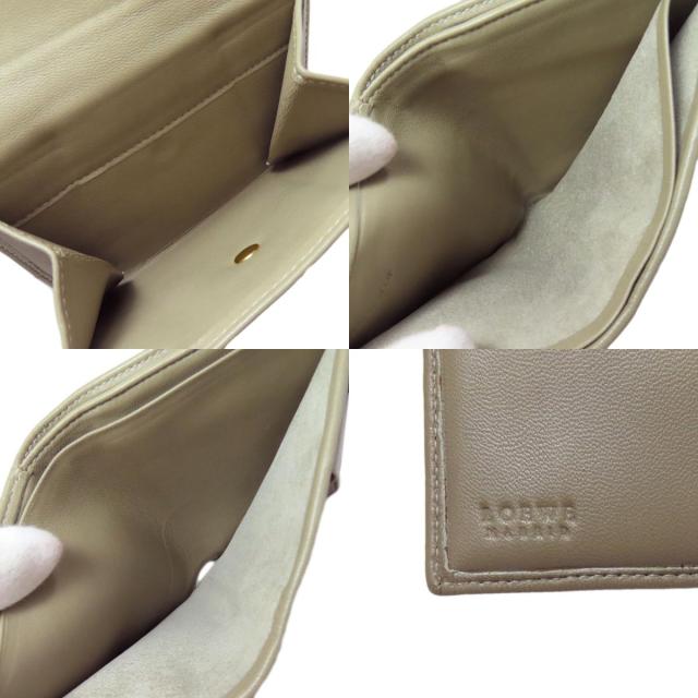 ロエベ LOEWE アナグラム 二つ折り財布（小銭入れあり） ラムスキン レディース 中古_5