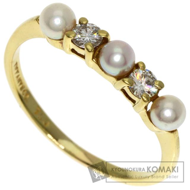 ティファニー TIFFANY&Co.  金剛石 パール 真珠  輪っか・指環 K18黄色ゴールド 中古