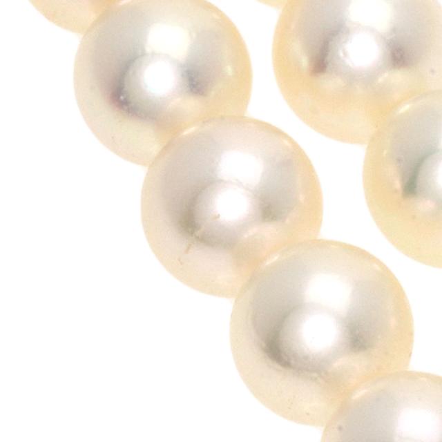 ミキモト MIKIMOTO  パール 真珠 2連  ネックレス K14ホワイトゴールド レディース  中古_6