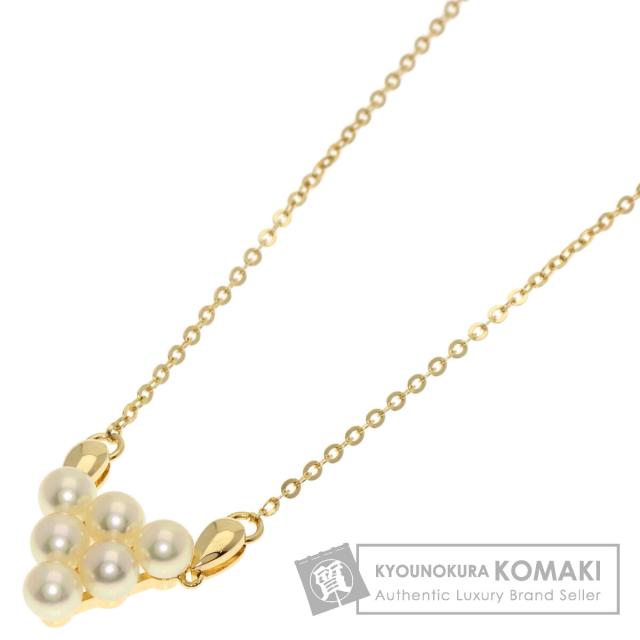MIKIMOTO ミキモト ルーペネックレス ゴールド 真珠　パール MIKIMOTO ミキモト ルーペ ネックレス 18金 K18ホワイトゴールド