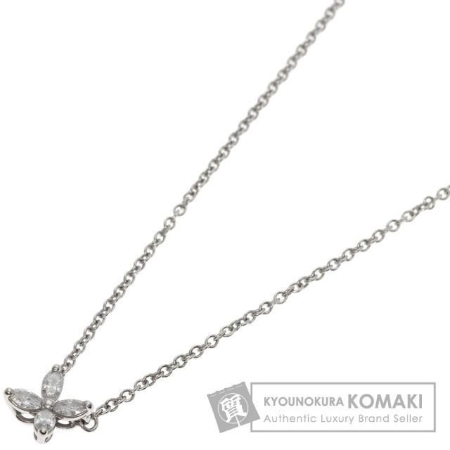 ティファニー TIFFANY&amp;Co.  ヴィクトリア ミニ ダイヤモンド  ネックレス プラチナPT950 中古