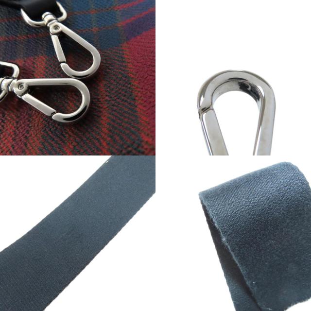 エトロ ETRO チェック柄 ショルダーバッグ PVC レディース 中古