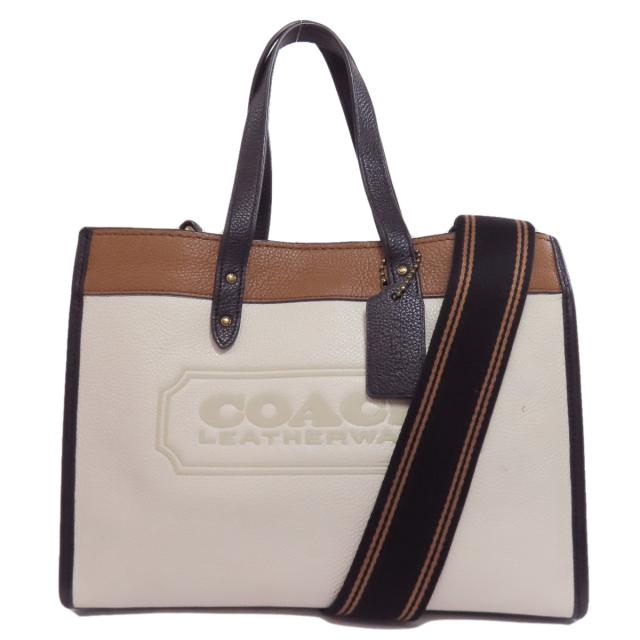 コーチ COACH C0777  フィールド  カラーブロック 2WAY  ハンドバッグ レザー レディース  中古 コーチ COACH C0777 フィールド カラーブロック 2WAY ハンドバッグ