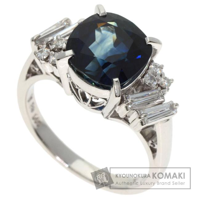 タサキ TASAKI  ブルーサファイア ダイヤモンド  リング・指輪 プラチナPT900 レディース  中古
