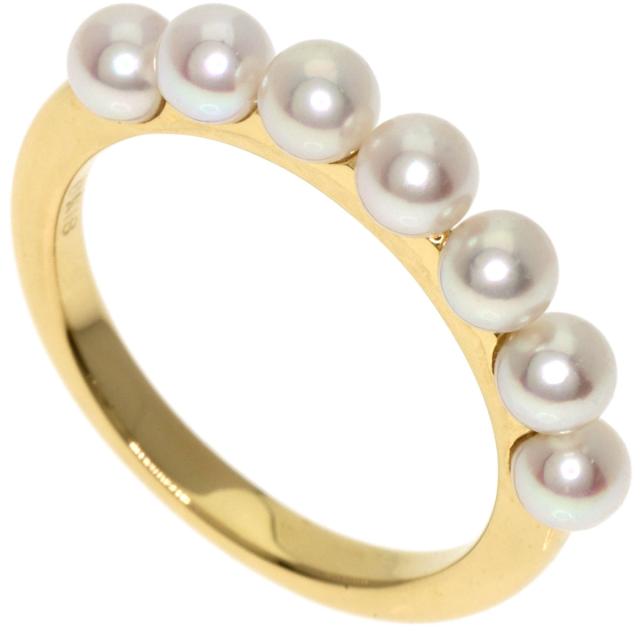 ミキモト MIKIMOTO ベビーパール 真珠 リング・指輪 K18イエロー