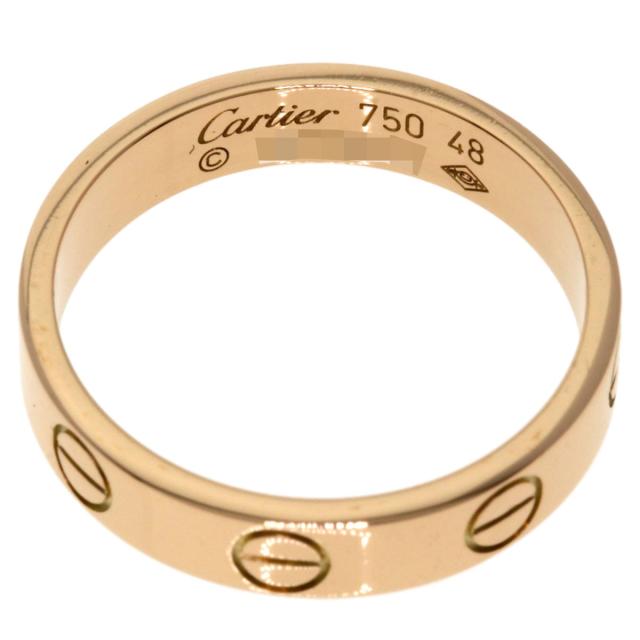 カルティエ CARTIER ミニ ラブリング #48 リング・指輪 K18ピンクゴールド レディース 中古_4