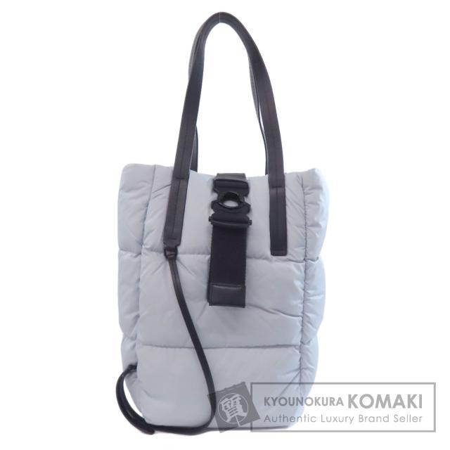 モンクレール MONCLER  シンプルデザイン  トートバッグ ナイロン素材 レディース  中古