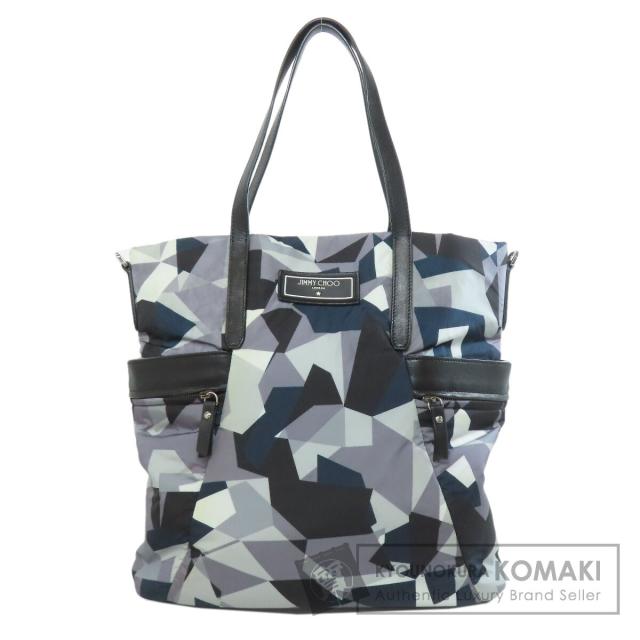 ジミーチュウ Jimmy Choo  ロゴ  トートバッグ ナイロン素材 レディース  中古