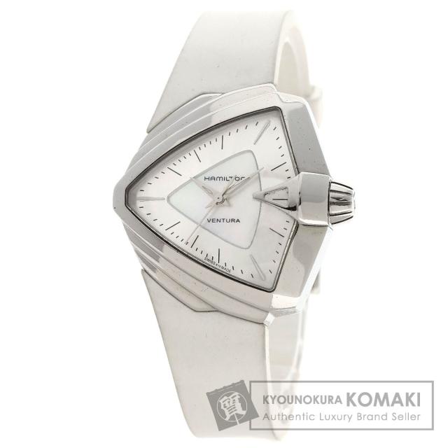 ハミルトン HAMILTON H24251391 ベンチュラ 腕時計 ステンレススチール ラバー レディース 中古