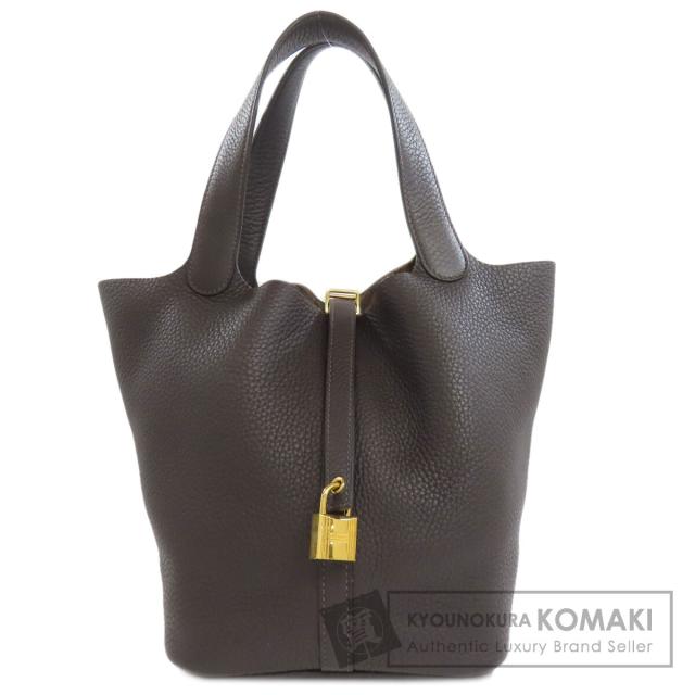 エルメス HERMES  ピコタンロックMM ゴールド金具  ハンドバッグ トリヨンクレマンス 中古