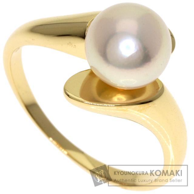 ミキモト MIKIMOTO パール 真珠 リング・指輪 K18イエロー ミキモト MIKIMOTO パール 真珠 リング・指輪 K18イエロー