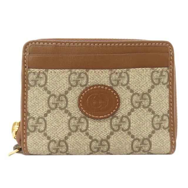 グッチ GUCCI 700691 GGスプリーム カードケース PVC レディース 中古_1