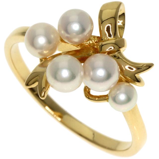 ミキモト MIKIMOTO パール 真珠 リング・指輪 K18イエローゴールド レディース 中古_1