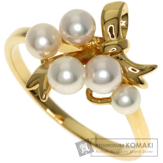 ミキモト MIKIMOTO パール 真珠 リング・指輪 K18イエローゴールド レディース 中古
