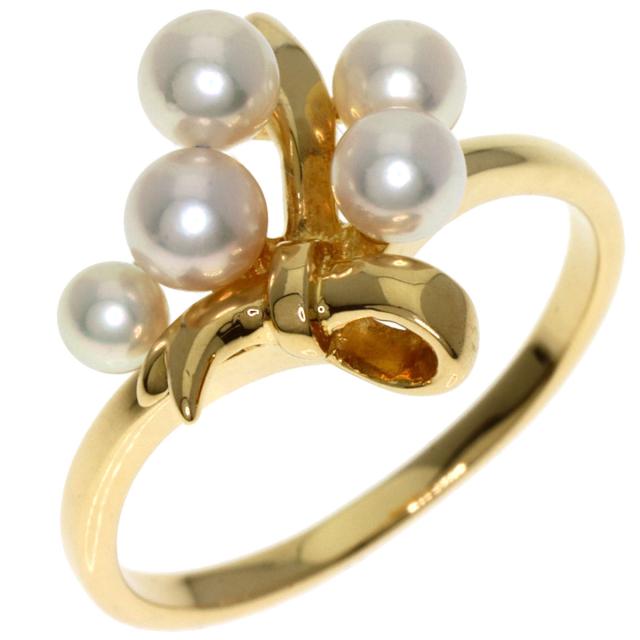 ミキモト MIKIMOTO パール 真珠 リング・指輪 K18イエローゴールド レディース 中古_2