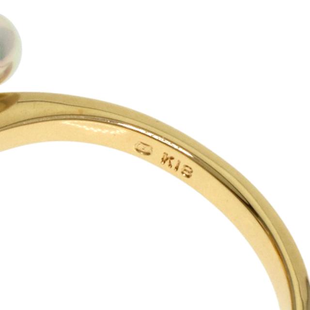 ミキモト MIKIMOTO パール 真珠 リング・指輪 K18イエローゴールド レディース 中古_5