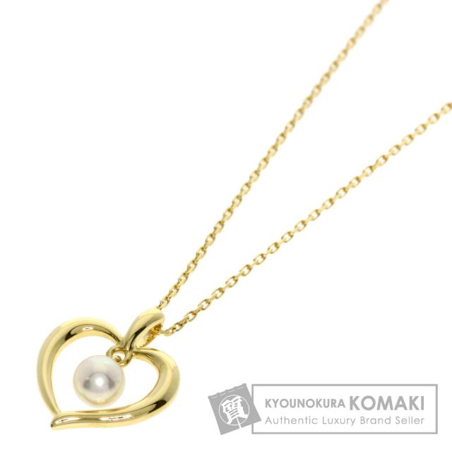 ミキモト MIKIMOTO ハートモチーフ パール 真珠 ネックレス K18 ミキモト MIKIMOTO ハートモチーフ パール 真珠 ネックレス K18