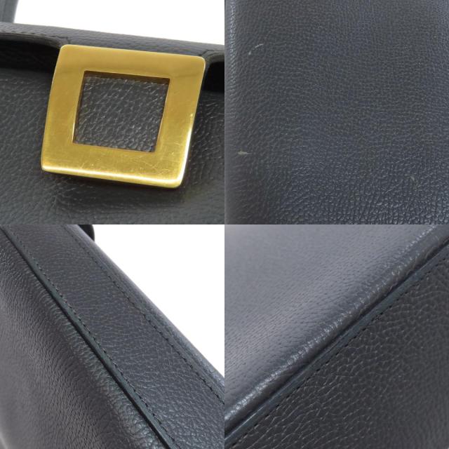デルヴォー DELVAUX シンプルデザイン ハンドバッグ カーフ レディース 中古_7