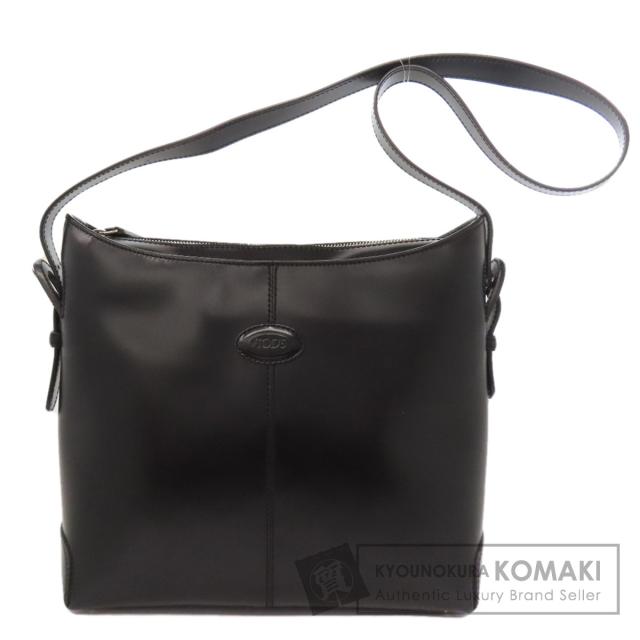 トッズ TODS  ロゴ  ショルダーバッグ レザー レディース  中古