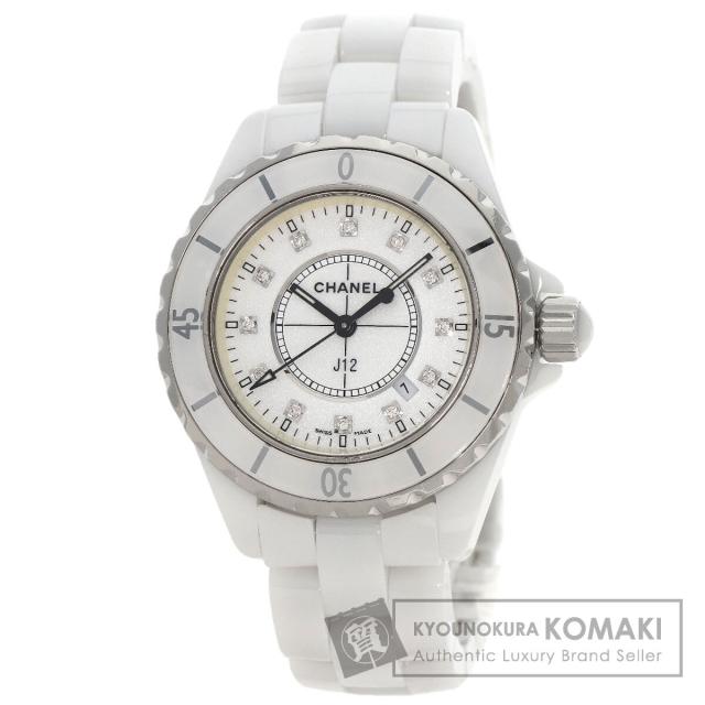 シャネル CHANEL H1628  J12 33mm 12P ダイヤモンド  腕時計 セラミック セラミック   レディース  中古