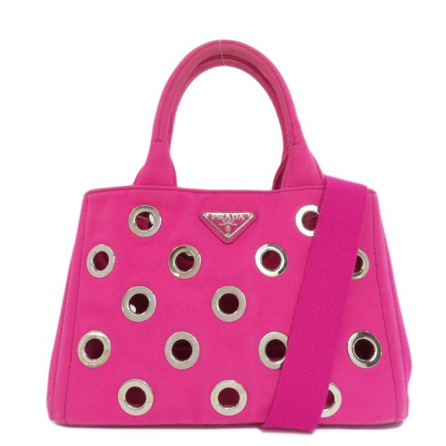 プラダ PRADA 1BG439 カナパミニ パンチング 2WAY ハンドバッグ  