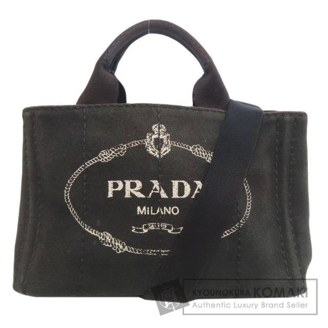 プラダ PRADA  カナパミニ 2WAY  ハンドバッグ キャンバス レディース  中古