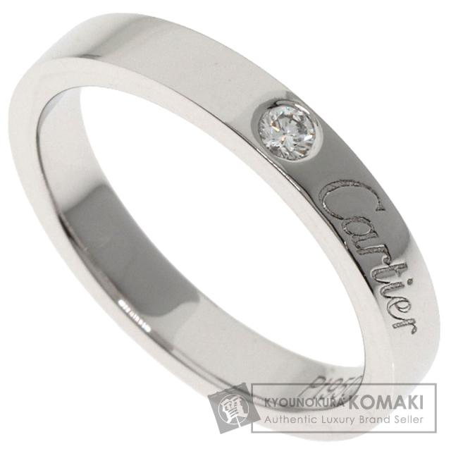 【美品】Cartier　カルティエ　1Pダイヤモンド　リング　プラチナ カルティエ 1Pダイヤ リング 指輪 #47 Pt950 プラチナ レディース CARTIER
