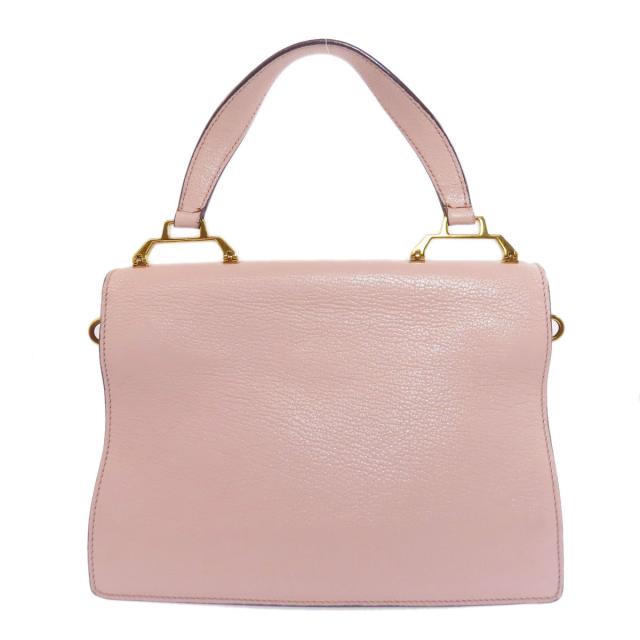ミュウミュウ MIUMIU 2WAY ハンドバッグ レザー レディース 中古 