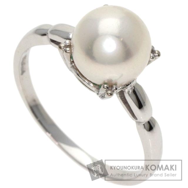 ミキモト MIKIMOTO パール 真珠 リング・指輪 K14ホワイトゴールド レディース 中古