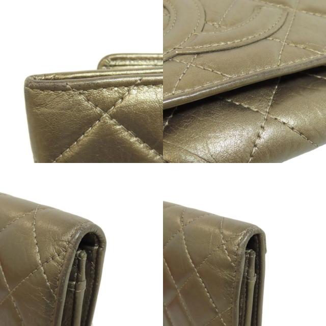 シャネル CHANEL カンボンライン シルバー金具 二つ折り財布（小銭入れ