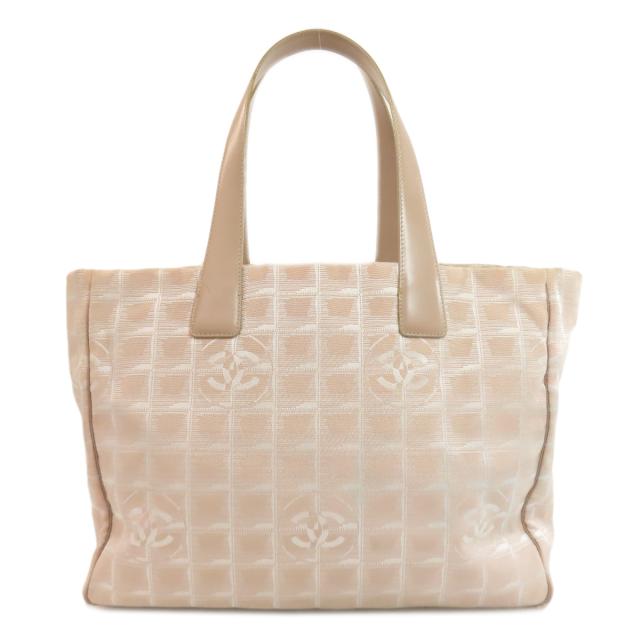 シャネル CHANEL  ニュートラベルラインMM  トートバッグ ナイロンジャガード レディース  中古_1
