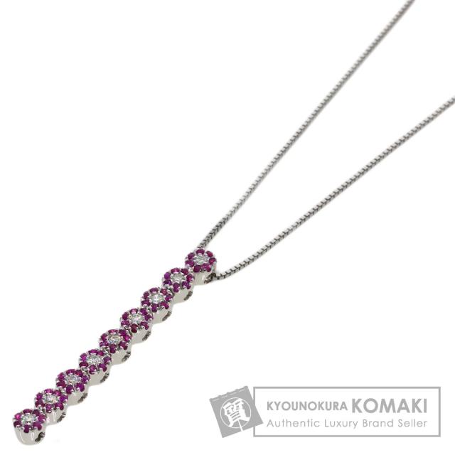 ダミアーニ Damiani  フラワー モチーフ サファイア ダイヤモンド  ネックレス 中古