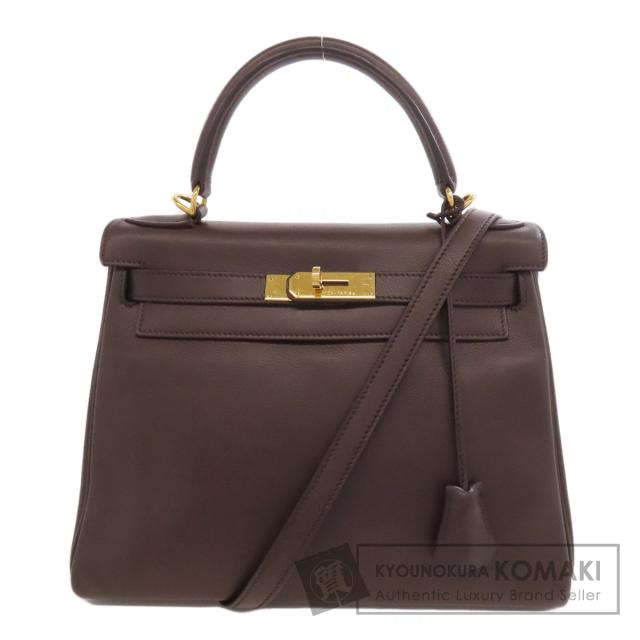 エルメス HERMES  ケリー28 内縫い ゴールド金具  ハンドバッグ レザー レディース  中古