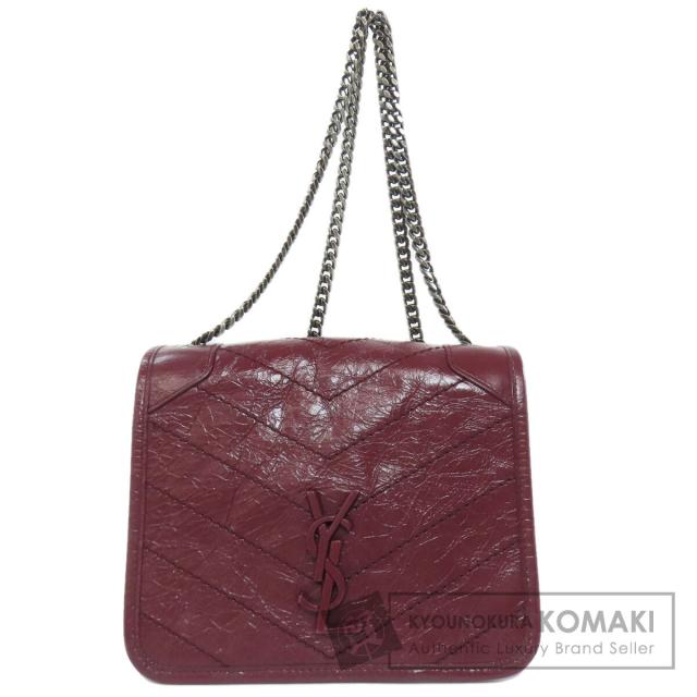 サンローラン SAINT LAURENT  チェーンショルダー  ショルダーバッグ カーフ レディース  中古