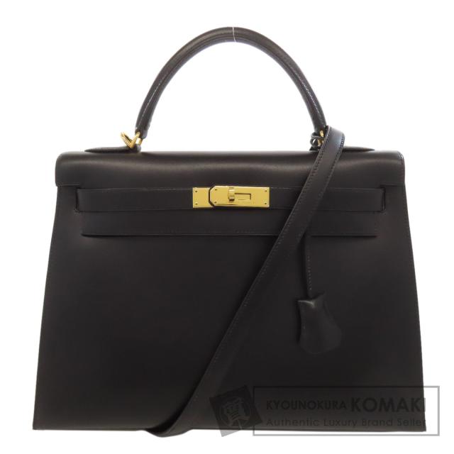 エルメス HERMES  ケリー32 外縫い ゴールド金具  ハンドバッグ ボックスカーフ レディース  中古