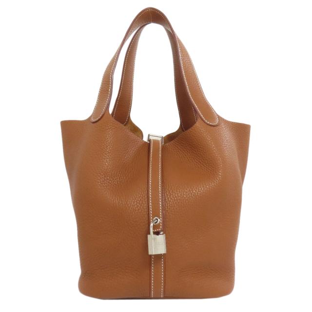 HERMES エルメス ピコタン PM 18 ハンドバッグ ダークレッド 14060